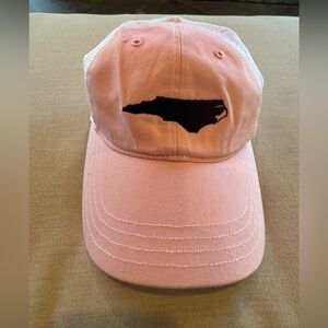 Richardson Pink Baseball Cap with Black Embroidered State of North Carolina